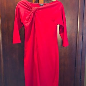 Talbots Red Petite Dress